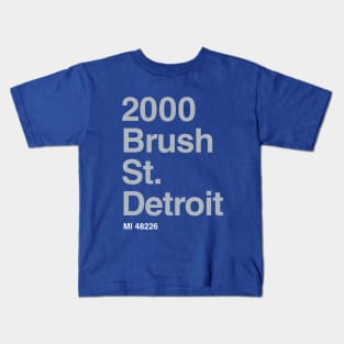 Detroit Lions Football Stadium Kids T-Shirt